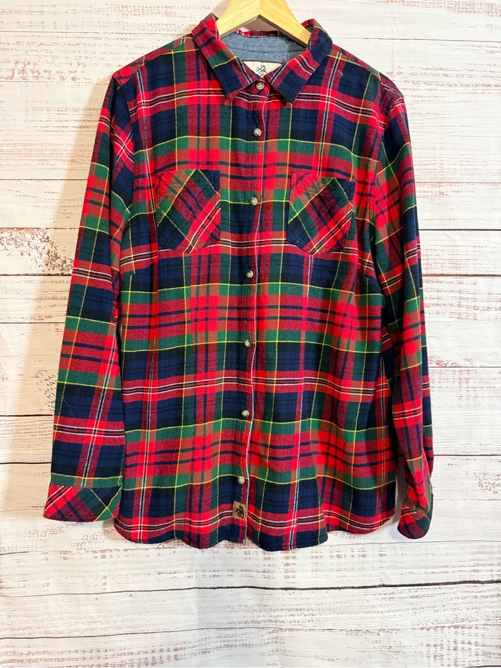 Legendary Whitetails Red, Navy, Green Plaid Shirt